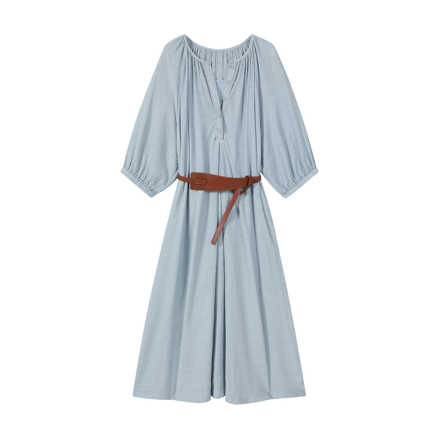 Apricot V-Neck Dress with Waist-Cinching Design, French Style Long Skirt for Beach Vacation, Slimming Effect, Summer Fashion Apricot V-Neck Dress with Waist-Cinching Design, French Style Long Skirt for Beach Vacation, Slimming Effect, Summer Fashion