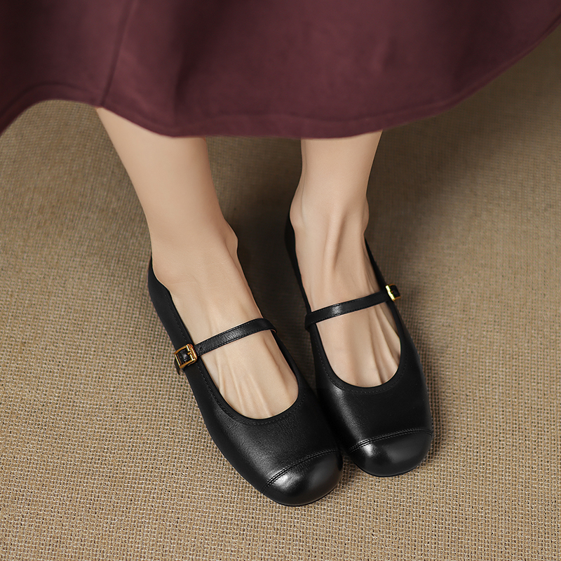 Artistic Retro One-Word Belt, Slim Spring Fashion Chinese-Style Flat Shoes for Women, Sweet Gentle Design Artistic Retro One-Word Belt, Slim Spring Fashion Chinese-Style Flat Shoes for Women, Sweet Gentle Design