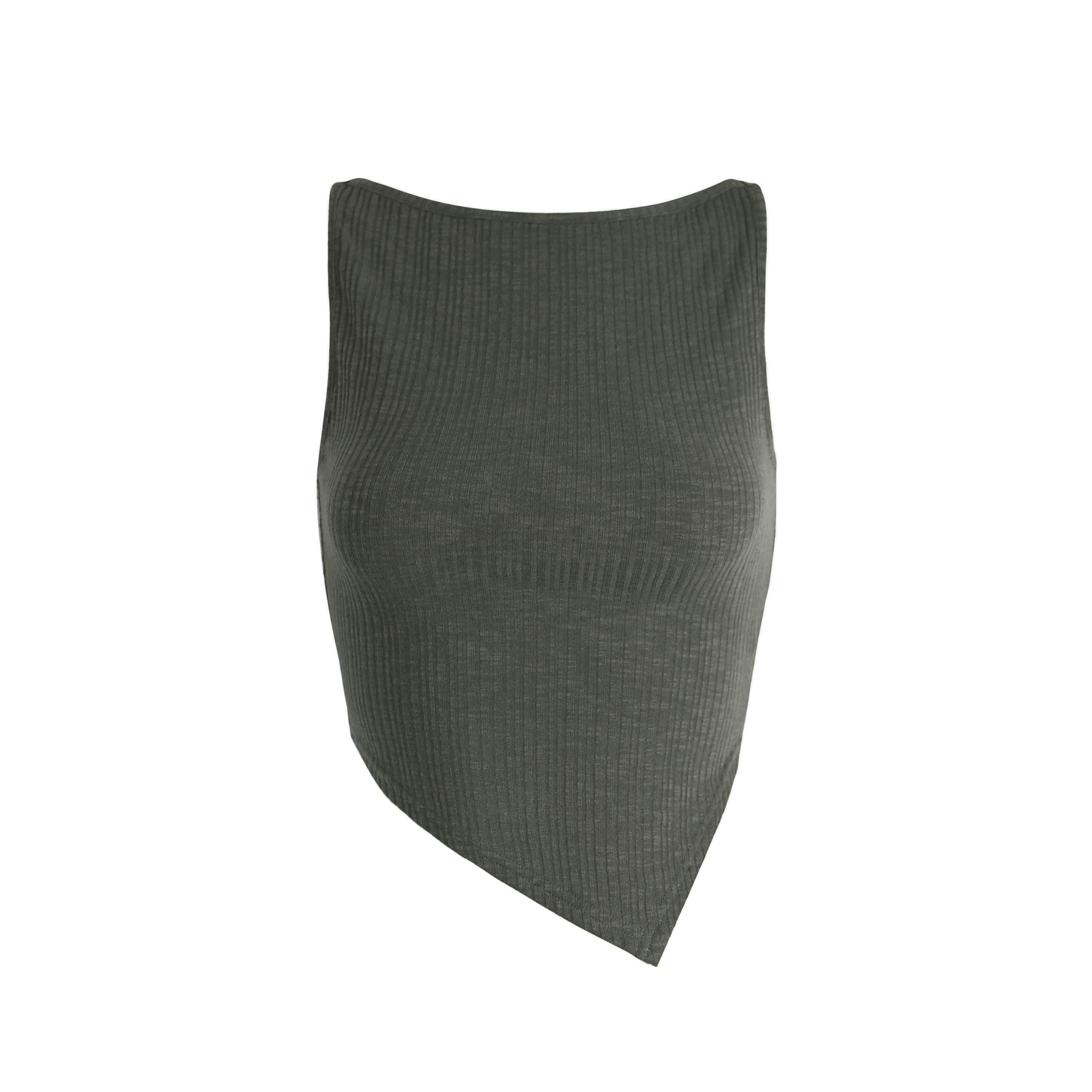 Asymmetrical Fitted Strap Knit Top with Micro透字领 - Trendy Y2K Style for Stylish Layering and Modern Looks Asymmetrical Fitted Strap Knit Top with Micro透字领 - Trendy Y2K Style for Stylish Layering and Modern Looks