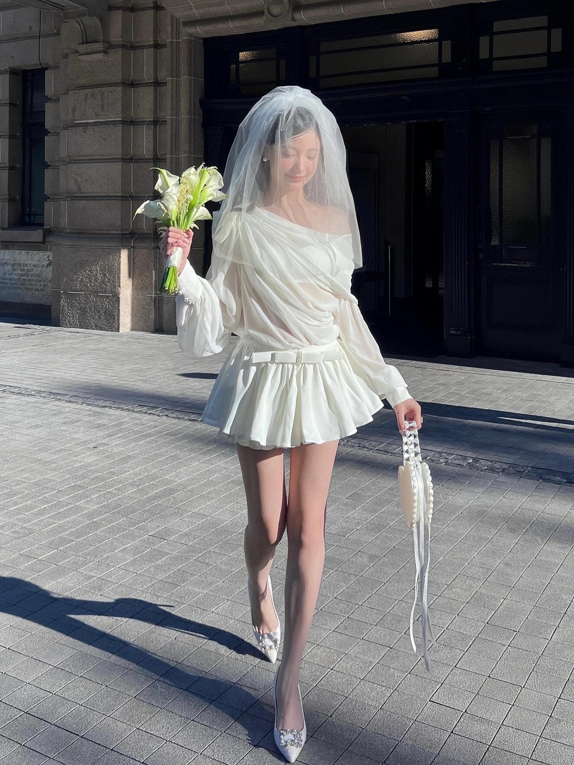 Asymmetrical Ruffled Semi-Transparent Set - Women's Romantic Love Shirt & Skirt Pants - Y2K Style Christmas Outfit Asymmetrical Ruffled Semi-Transparent Set - Women's Romantic Love Shirt & Skirt Pants - Y2K Style Christmas Outfit