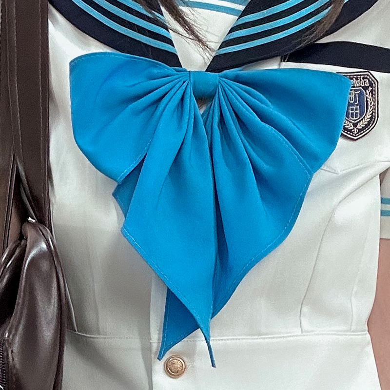 Authentic Bowtie College Style Pudding Bear JK Uniform Dress for Summer - Cute Japanese Fashion, Y2K Aesthetic, Machida Design Authentic Bowtie College Style Pudding Bear JK Uniform Dress for Summer - Cute Japanese Fashion, Y2K Aesthetic, Machida Design