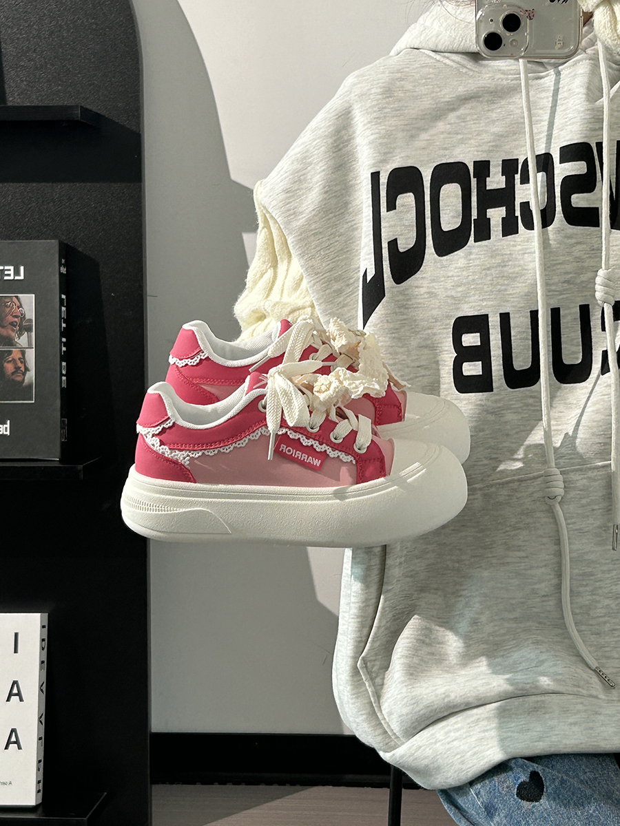 Ballet-Style Chunky Loafers for Women - Fog Blue Thick-Soled Sneakers, Summer Niche Design Ballet-Style Chunky Loafers for Women - Fog Blue Thick-Soled Sneakers, Summer Niche Design