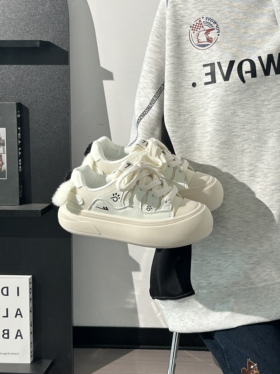 Ballet-Style Chunky Loafers for Women - Fog Blue Thick-Soled Sneakers, Summer Niche Design Ballet-Style Chunky Loafers for Women - Fog Blue Thick-Soled Sneakers, Summer Niche Design