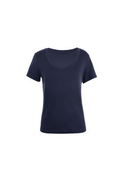 Basic Four-Color Tencel Wool Slightly Loose V-Neck Short Sleeve T-Shirt - Casual 90s Style Top