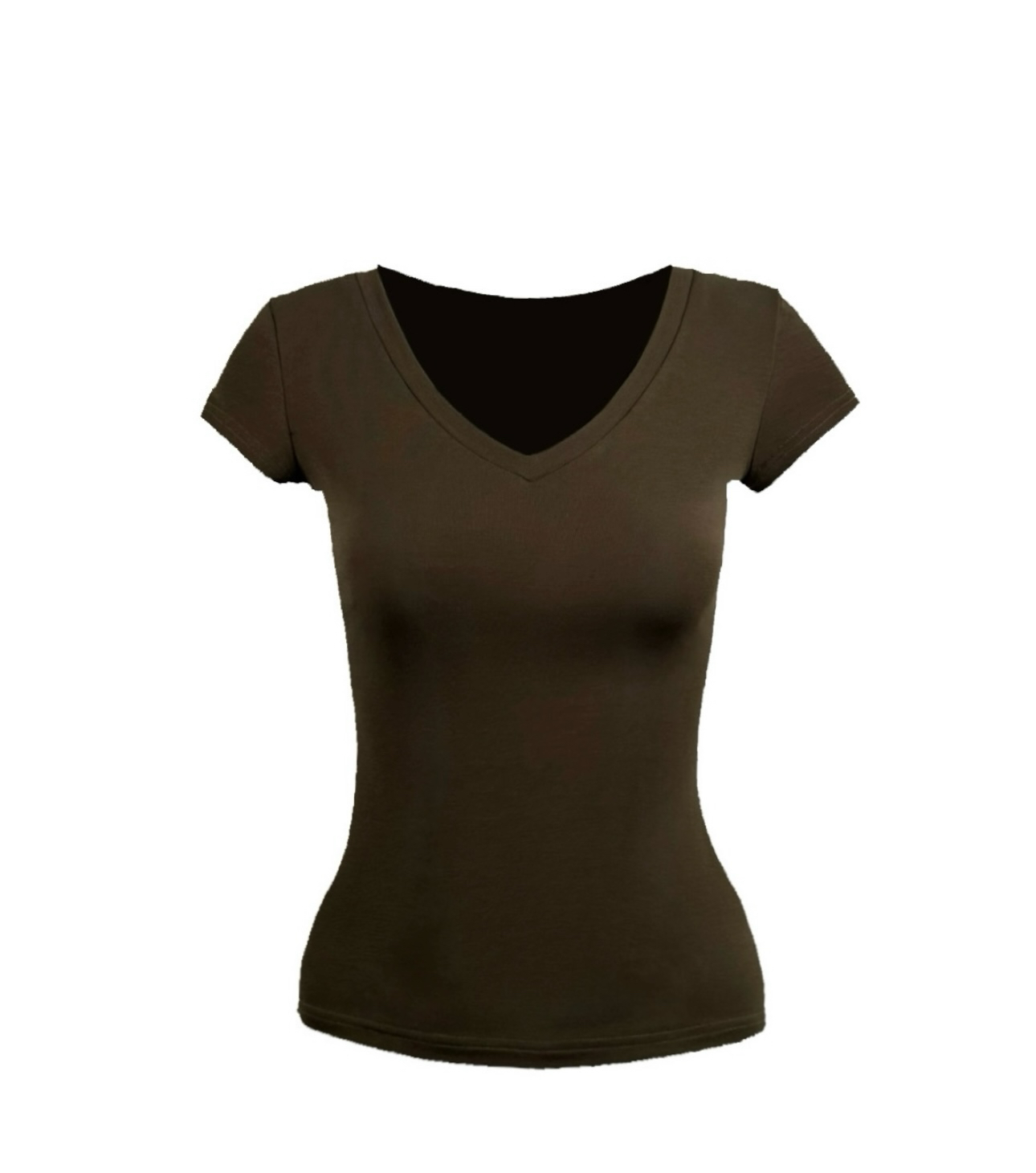 Basic Four-Color V-Neck Fitted Short Sleeve Versatile Top - Trendy Essential for Casual Chic Outfits Basic Four-Color V-Neck Fitted Short Sleeve Versatile Top - Trendy Essential for Casual Chic Outfits