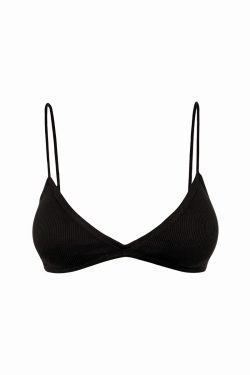 Basic Knitted Bikini with Adjustable Shoulder Straps - Summer Essential Swimwear in Trendy Knit Design