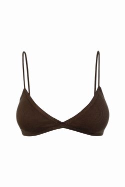 Basic Knitted Bikini with Adjustable Shoulder Straps - Summer Essential Swimwear in Trendy Knit Design