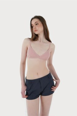 Basic Knitted Bikini with Adjustable Shoulder Straps - Summer Essential Swimwear in Trendy Knit Design