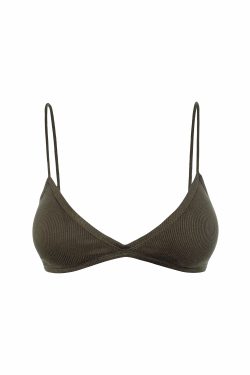 Basic Knitted Bikini with Adjustable Shoulder Straps - Summer Essential Swimwear in Trendy Knit Design