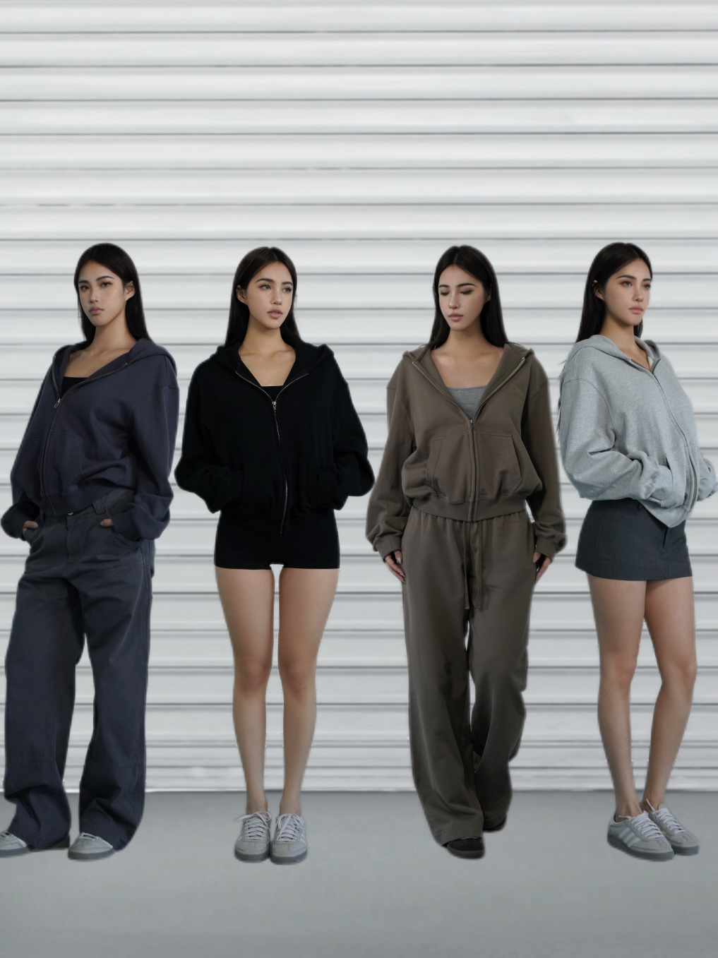 Basic Sports Zipper Hoodie for Men - Versatile Casual Loose Fit Solid Color Jacket for Everyday Wear Basic Sports Zipper Hoodie for Men - Versatile Casual Loose Fit Solid Color Jacket for Everyday Wear