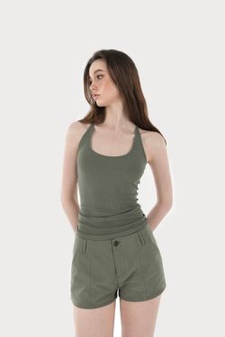 Basic U-Neck Slim Fit Spaghetti Strap Tank Top - Women’s Essential Top, Casual Wear, Layering Piece, Y2K Style