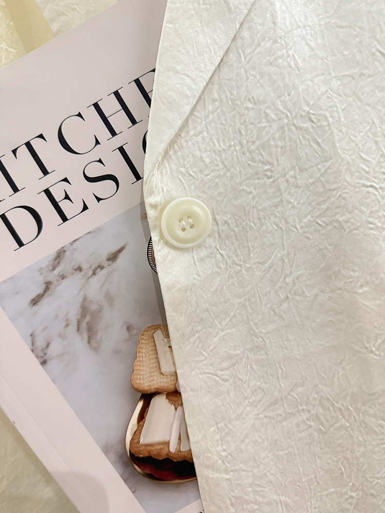 Beige Acetate Textured Blazer for Women - Stylish High-End Summer Suit, Versatile Design for 2025 Fashion Trends Beige Acetate Textured Blazer for Women - Stylish High-End Summer Suit, Versatile Design for 2025 Fashion Trends