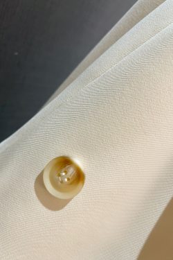 Beige Elegant Blazer Jacket for Women - 2025 Spring Autumn French Professional Style Suit Coat