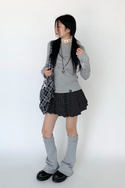 Black and White Peplum Ballerina Midi Skirt for Women with Elastic Waist and Safety Shorts - Summer Fashion Essential