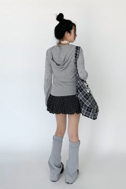 Black and White Peplum Ballerina Midi Skirt for Women with Elastic Waist and Safety Shorts - Summer Fashion Essential