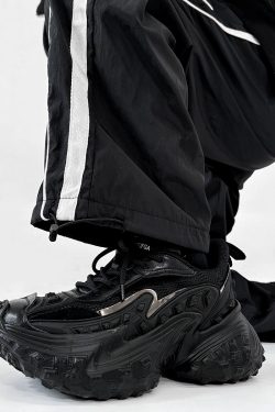 Black Knight Dad Shoes for Men & Women - Trendy Vintage Thick-Soled Height-Increasing Sports Shoes in Paris Street Style