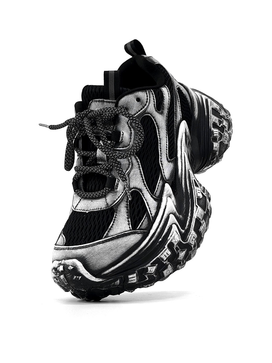 Black Knight Dad Shoes for Men & Women - Trendy Vintage Thick-Soled Height-Increasing Sports Shoes in Paris Street Style Black Knight Dad Shoes for Men & Women - Trendy Vintage Thick-Soled Height-Increasing Sports Shoes in Paris Street Style