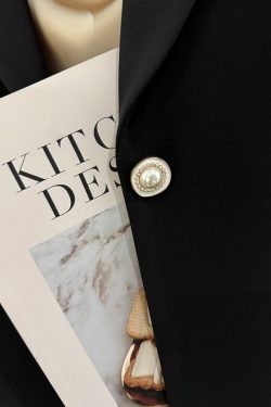 Black Korean Style Slim-Fit Blazer for Women - Chic High-End Professional Small Suit for Spring and Autumn 2025