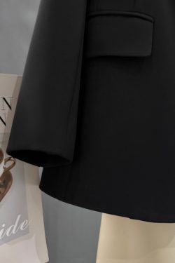 Black Korean Style Slim-Fit Blazer for Women - Chic High-End Professional Small Suit for Spring and Autumn 2025