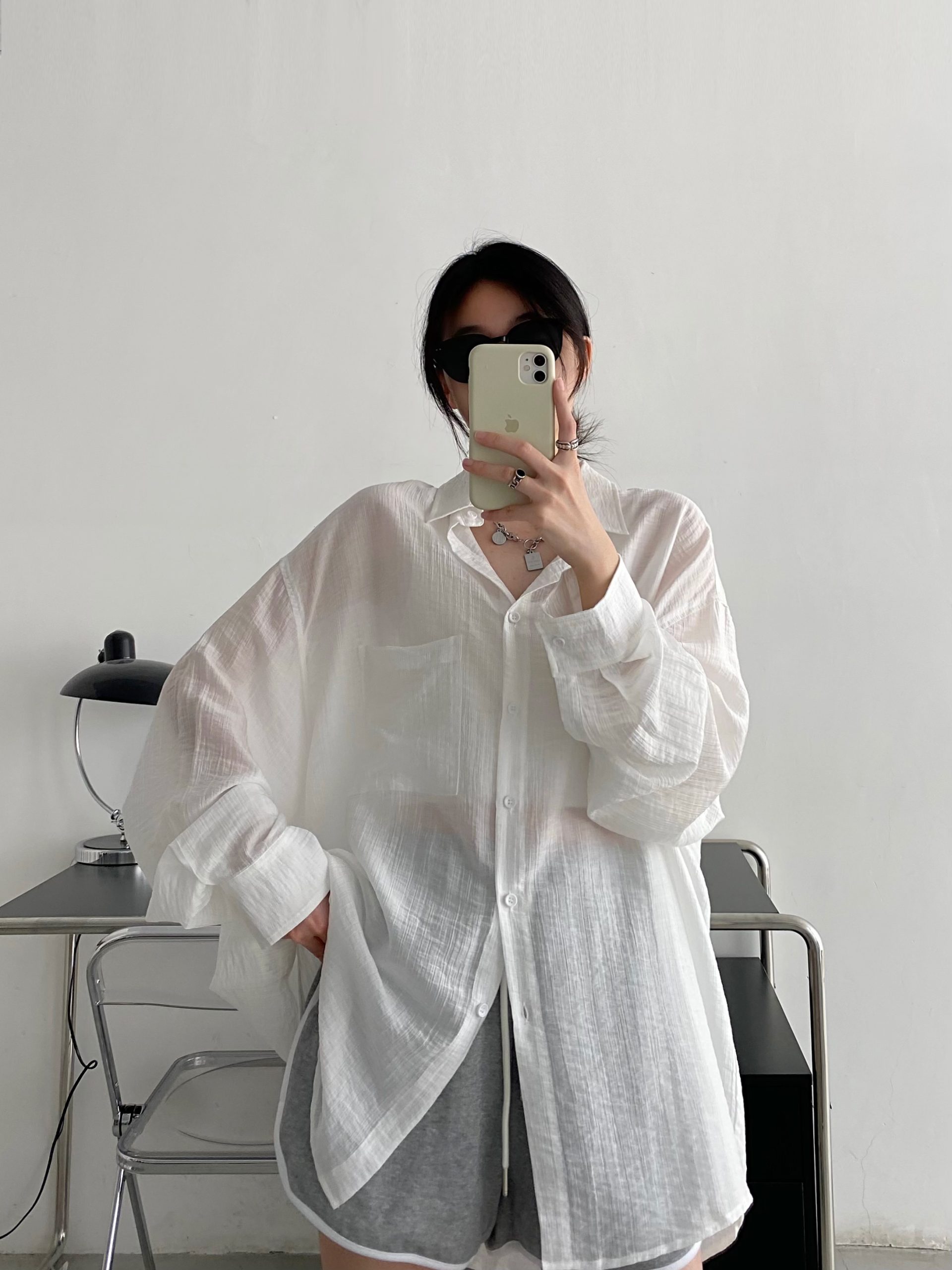 Black Long Sleeve Sun Protection Shirt for Women - Thin Loose Korean Style Tencel Jacket Top - Spring Summer Casual Fashion Black Long Sleeve Sun Protection Shirt for Women - Thin Loose Korean Style Tencel Jacket Top - Spring Summer Casual Fashion