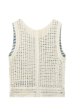 Bohemian Crochet Sleeveless Vest for Women - Loose Slim Fit Hollow Out Waistcoat for Summer Vacation Style
