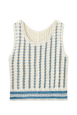 Bohemian Crochet Sleeveless Vest for Women - Loose Slim Fit Hollow Out Waistcoat for Summer Vacation Style