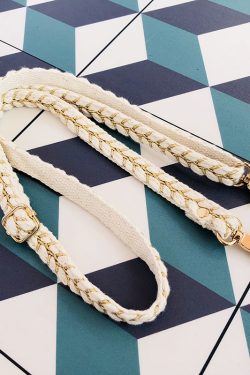 Bohemian Woven Embroidered Shoulder Strap Crossbody Bag - Ethnic Style DIY Adjustable Women's Handbag