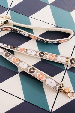 Bohemian Woven Embroidered Shoulder Strap Crossbody Bag - Ethnic Style DIY Adjustable Women's Handbag