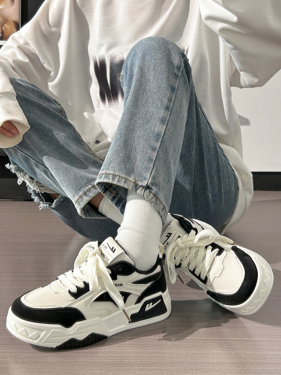 Breathable Black and White Mesh Sneakers for Men and Women, Summer Casual Unisex Trendy Sports Shoes Breathable Black and White Mesh Sneakers for Men and Women, Summer Casual Unisex Trendy Sports Shoes