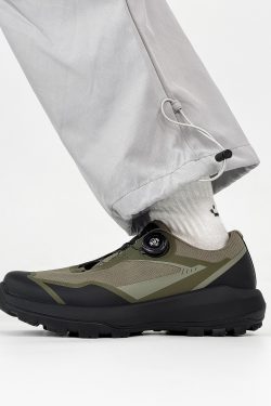 Breathable Black Cushioning Hiking Shoes for Men, Non-Slip Outdoor Walking and Running Commuter Shoes, Comfortable Sports Footwear