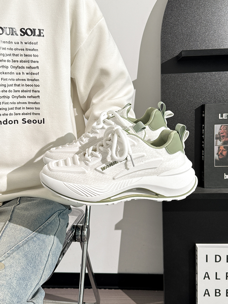 Breathable Mesh Casual Sports Shoes for Men - Summer Soft Sole Height-Increasing Minimalist Dad Sneakers - Popular Little White Shoes Breathable Mesh Casual Sports Shoes for Men - Summer Soft Sole Height-Increasing Minimalist Dad Sneakers - Popular Little White Shoes