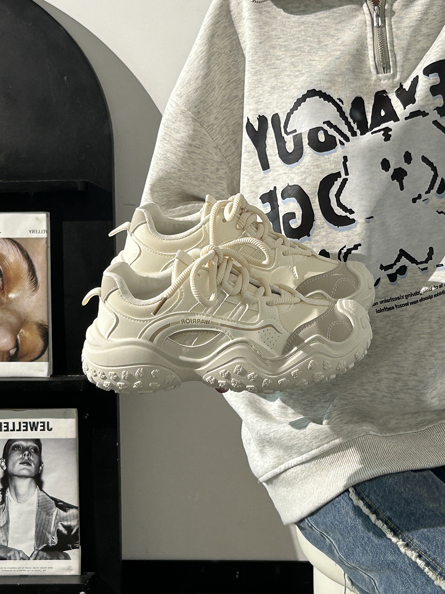 Breathable Mesh Dad Shoes for Women - Lightweight Summer Hiking Sneakers, Versatile White Sports Shoes for Comfort and Style Breathable Mesh Dad Shoes for Women - Lightweight Summer Hiking Sneakers, Versatile White Sports Shoes for Comfort and Style