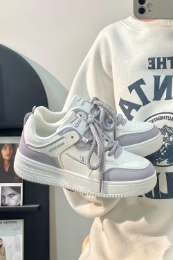 Breathable Mesh Flat Shoes for Women - Trendy Purple Taro Sports Sneakers for Summer 2025, Niche Style