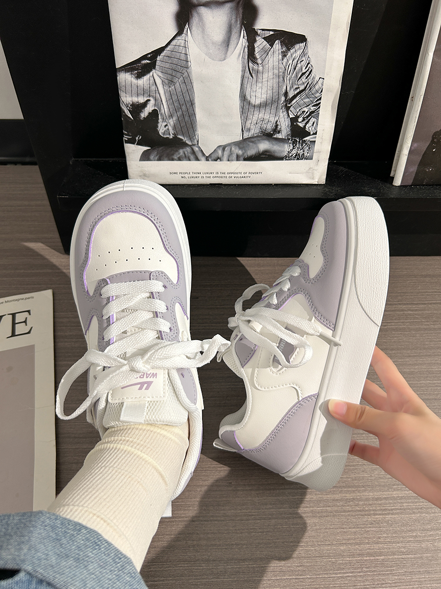 Breathable Mesh Flat Shoes for Women - Trendy Purple Taro Sports Sneakers for Summer 2025, Niche Style Breathable Mesh Flat Shoes for Women - Trendy Purple Taro Sports Sneakers for Summer 2025, Niche Style