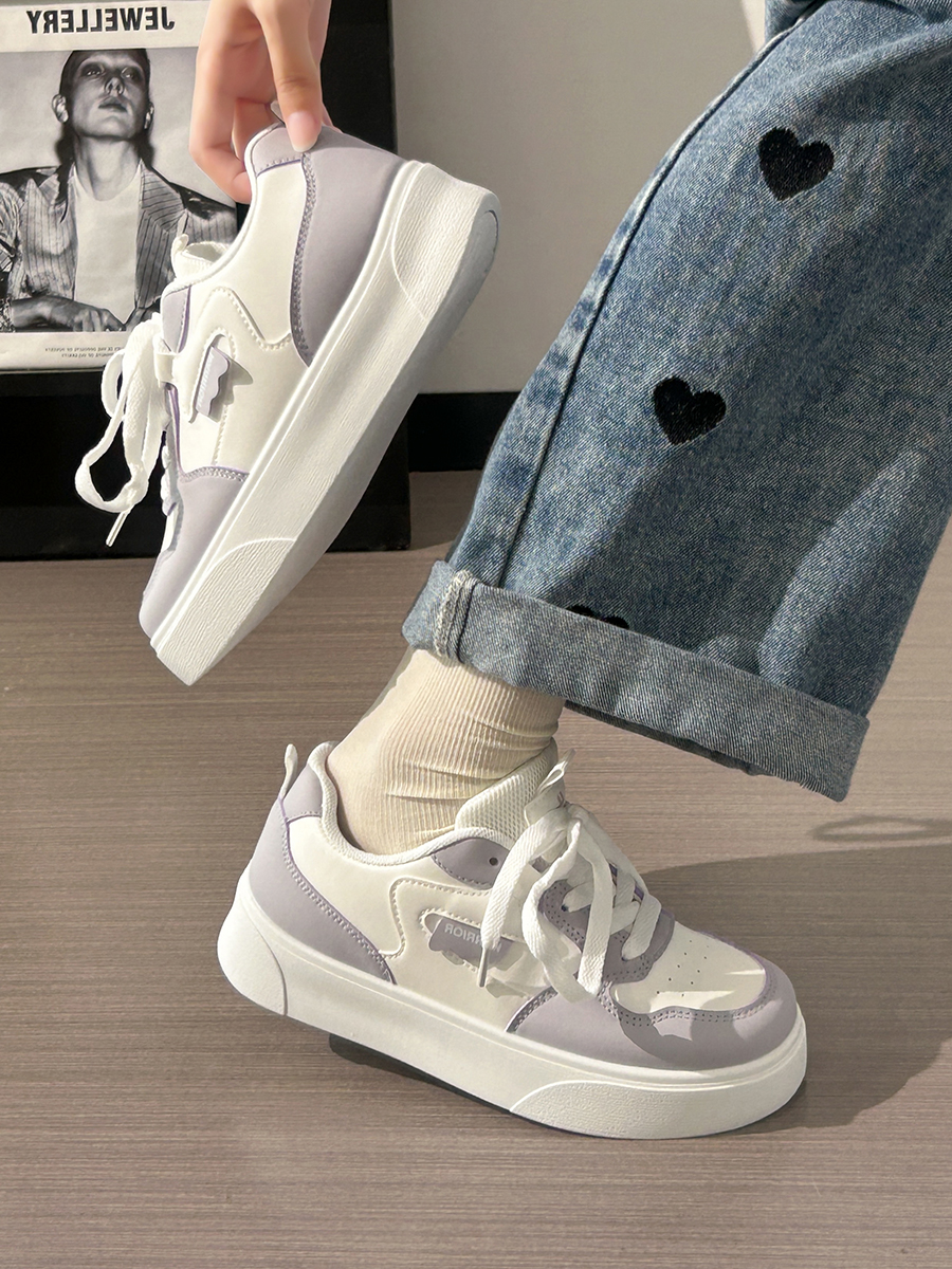 Breathable Mesh Flat Shoes for Women - Trendy Purple Taro Sports Sneakers for Summer 2025, Niche Style Breathable Mesh Flat Shoes for Women - Trendy Purple Taro Sports Sneakers for Summer 2025, Niche Style