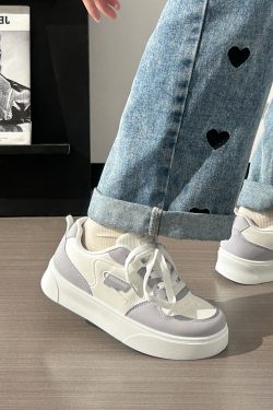 Breathable Mesh Flat Shoes for Women - Trendy Purple Taro Sports Sneakers for Summer 2025, Niche Style