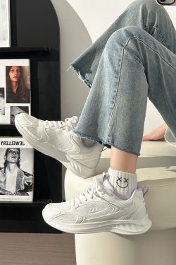 Breathable Mesh Running Sneakers for Women - Lightweight Shock-Absorbing Sports Shoes for Summer 2025, Soft-Soled Couple's Footwear