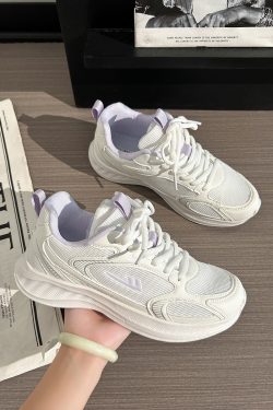 Breathable Mesh Running Sneakers for Women - Lightweight Shock-Absorbing Sports Shoes for Summer 2025, Soft-Soled Couple's Footwear