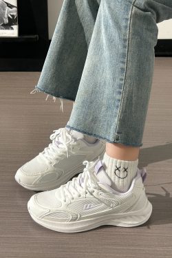 Breathable Mesh Running Sneakers for Women - Lightweight Shock-Absorbing Sports Shoes for Summer 2025, Soft-Soled Couple's Footwear