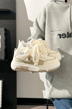 Breathable Mesh Women's Summer Shoes - Trendy Thick-Soled Platform Sneakers for Comfort and Style