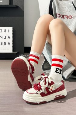 Breathable Mesh Women's Summer Shoes - Trendy Thick-Soled Platform Sneakers for Comfort and Style