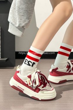 Breathable Mesh Women's Summer Shoes - Trendy Thick-Soled Platform Sneakers for Comfort and Style