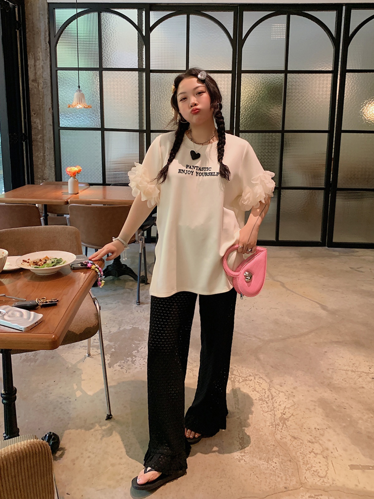 Breathable Plus Size Ruffled Edge Sun Protection Pants for Women - Summer 2025 Loose Thin Casual Style Breathable Plus Size Ruffled Edge Sun Protection Pants for Women - Summer 2025 Loose Thin Casual Style