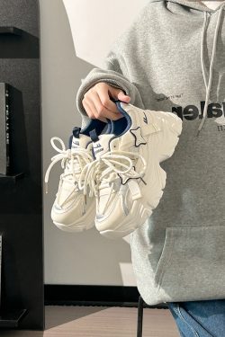 Breathable Thick-Soled Dad Shoes for Women, Original Mesh Design, Stylish Niche Sports Footwear, Summer 2025 Trend