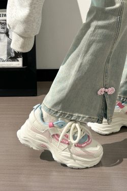 Breathable Thick-Soled Dad Shoes for Women, Original Mesh Design, Stylish Niche Sports Footwear, Summer 2025 Trend