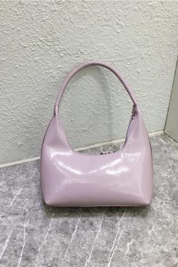 Bright Color Handheld Mini Handbag - Trendy Textured Fashionable Minimalist Niche Design Small Bag