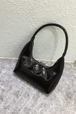 Bright Color Handheld Mini Handbag - Trendy Textured Fashionable Minimalist Niche Design Small Bag