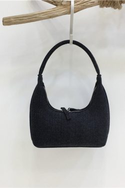 Bright Color Handheld Mini Handbag - Trendy Textured Fashionable Minimalist Niche Design Small Bag