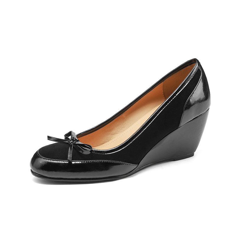 Brown Suede Bow Wedge Heels for Women - Spring Summer 2025 Elegant Cutout Design, Y2K Inspired Fashion Brown Suede Bow Wedge Heels for Women - Spring Summer 2025 Elegant Cutout Design, Y2K Inspired Fashion