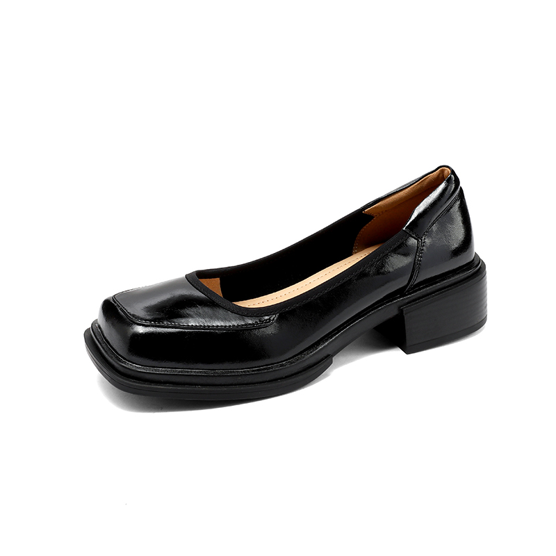 Burgundy Square-Toe Low-Heeled Loafers for Women - Stylish Leather Mid-Heel Shoes, Size 41, Perfect for Casual or Office Wear Burgundy Square-Toe Low-Heeled Loafers for Women - Stylish Leather Mid-Heel Shoes, Size 41, Perfect for Casual or Office Wear